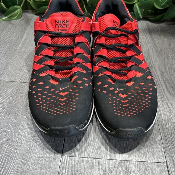 NIKE FREE TRAINER 5.0 Men's US Size 11 Red Black Running Sneaker 579809-601 - Picture 3 of 9